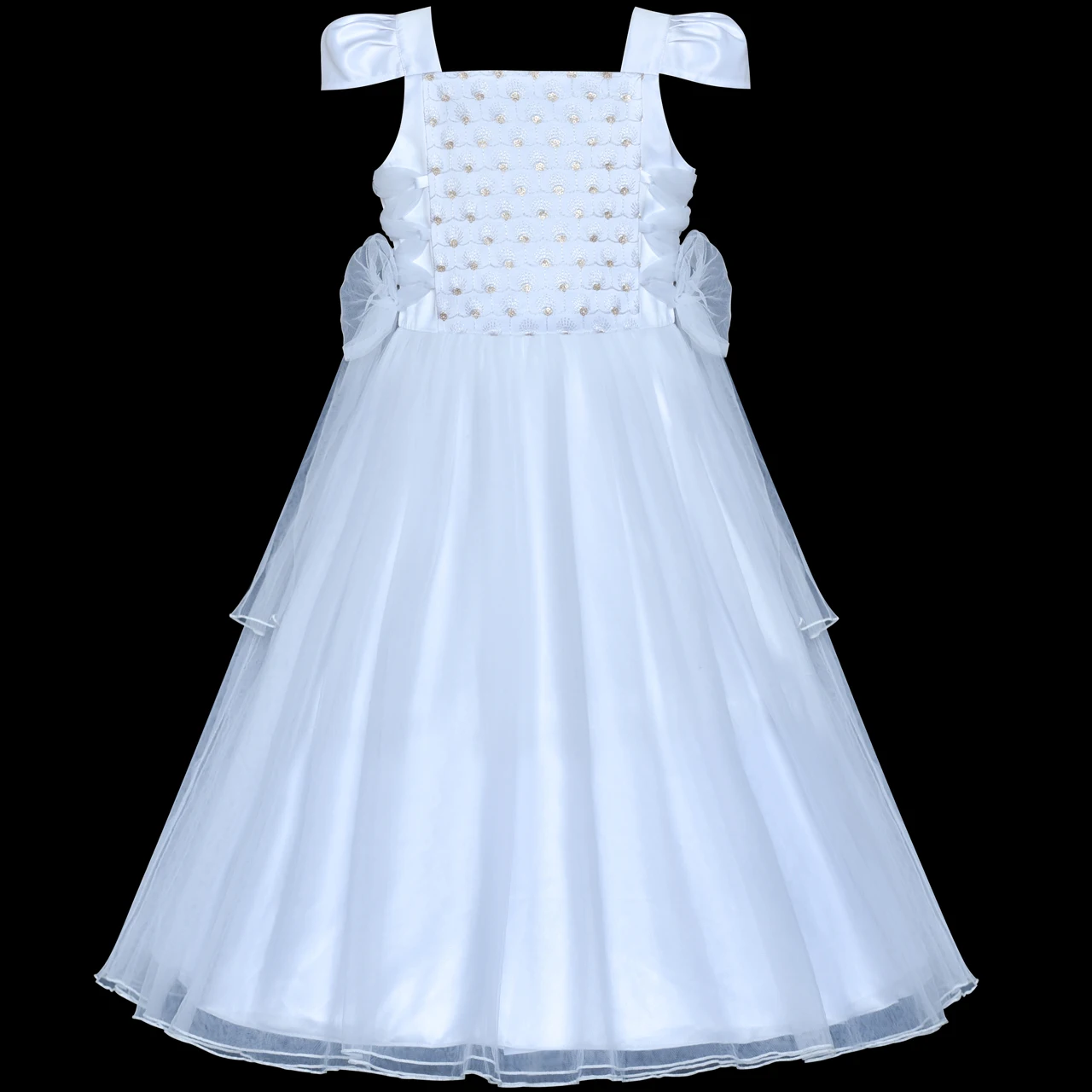 Flower Girls Dress White Sparkling Corset Pageant Vintage 2020 Summer Princess Wedding Party Dresses Kids Clothes Sundress | Детская