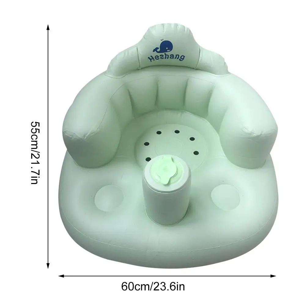 

PVC Inflatable Baby Bath Stool Dining Chair Small Sofa For Children Soft Chair About 60*55CM lnflatable Sofa Dining Chair