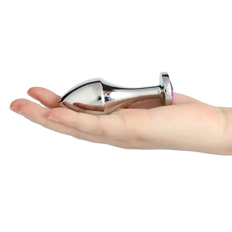 Sex Toys Metal Anal Beads Crystal Jewelry Butt Plug Prostate Open Stimulator Dildo Stainless Steel For Woman Couples | Красота и