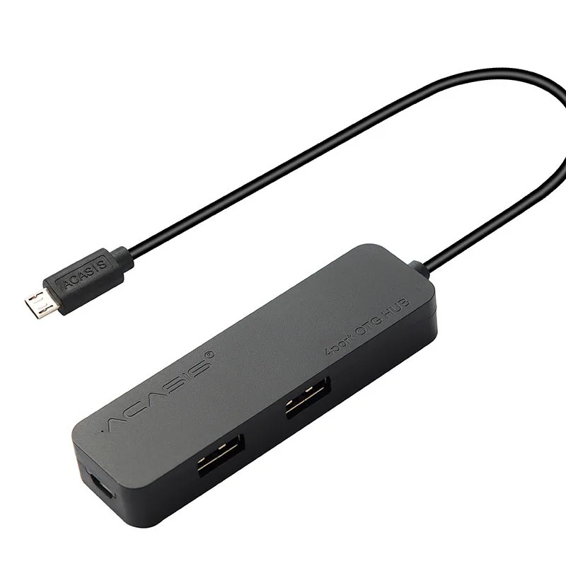 Acasis H032 4 порта Otg Micro usb хаб Usb2.0 адаптер 1.5A зарядный кабель для зарядки трансмиссон