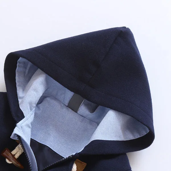 Шерстяное пальто для мальчиков Детская ветровка модные пряжки|Шерсть и