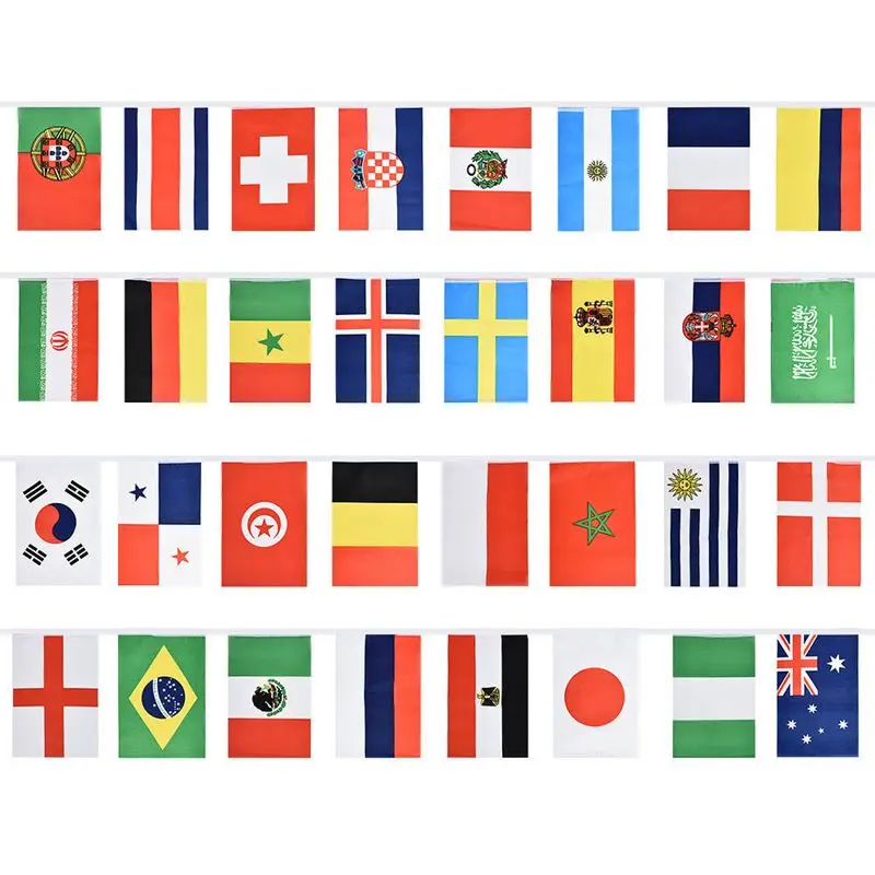 Российский Кубок мира по футболу булочки национальные флаги Гирлянда Декор