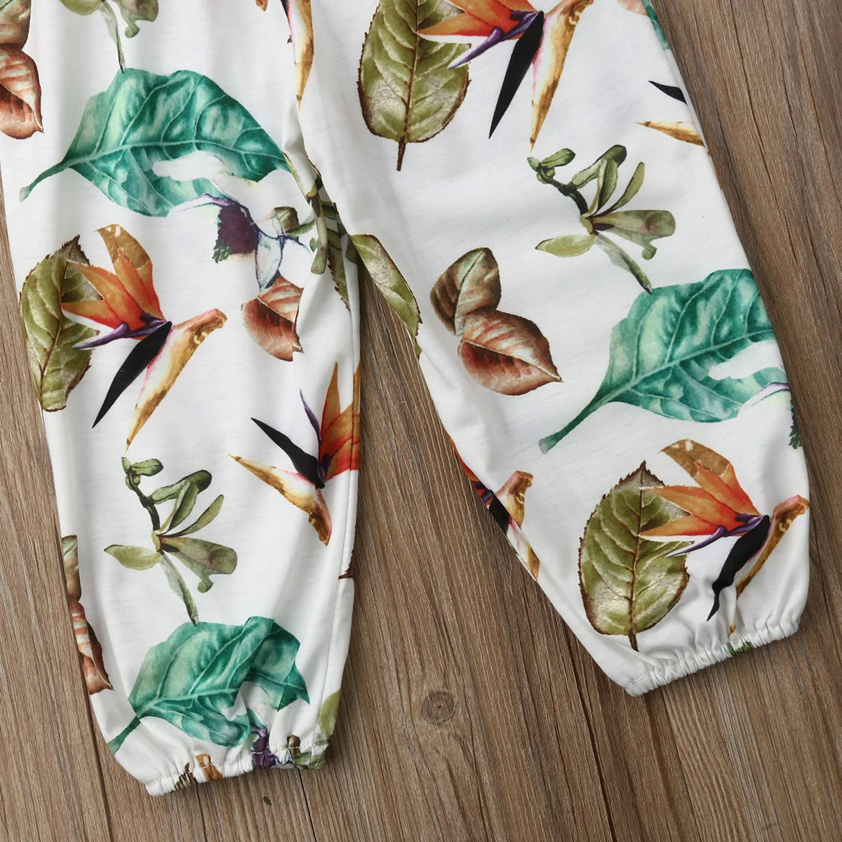 2019 Весенний Новый Детский комбинезон с цветочным рисунком для маленьких девочек