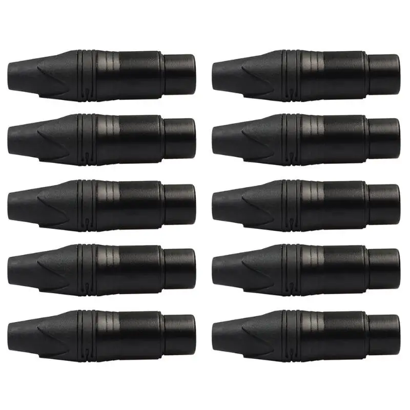 10 шт. DIY Микрофон XLR Сделано в Китае 3Pin Женский Соединительный кабель с разъемом