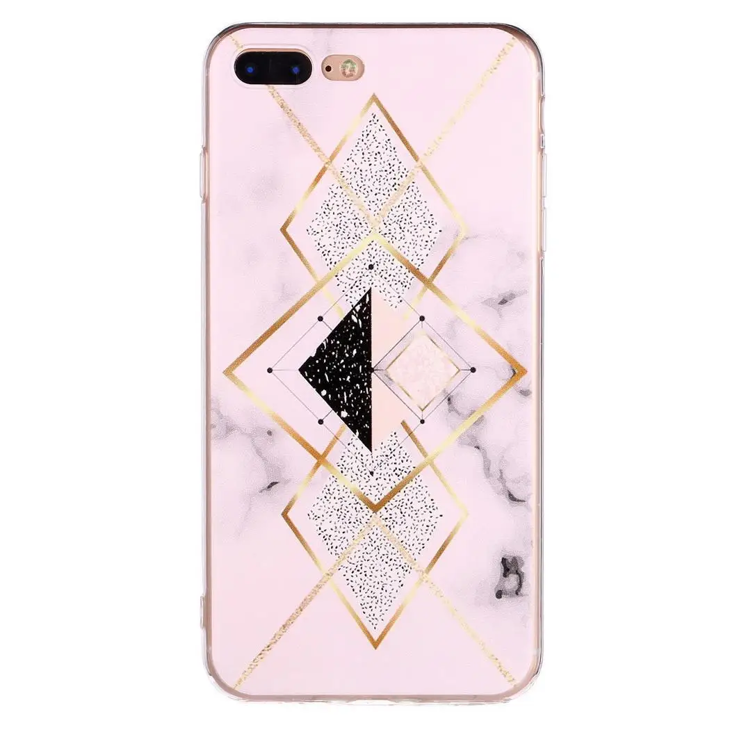 Unisex Fashion Geometric Back Cover Phone Case Multicolor Protective | Mobile Cases &amp Covers