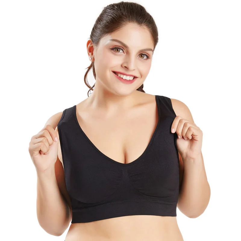 WANAYOU M XXL XXXL 4XL 5XL 6XL спортивный бюстгальтер большой размер дышащий без косточек для