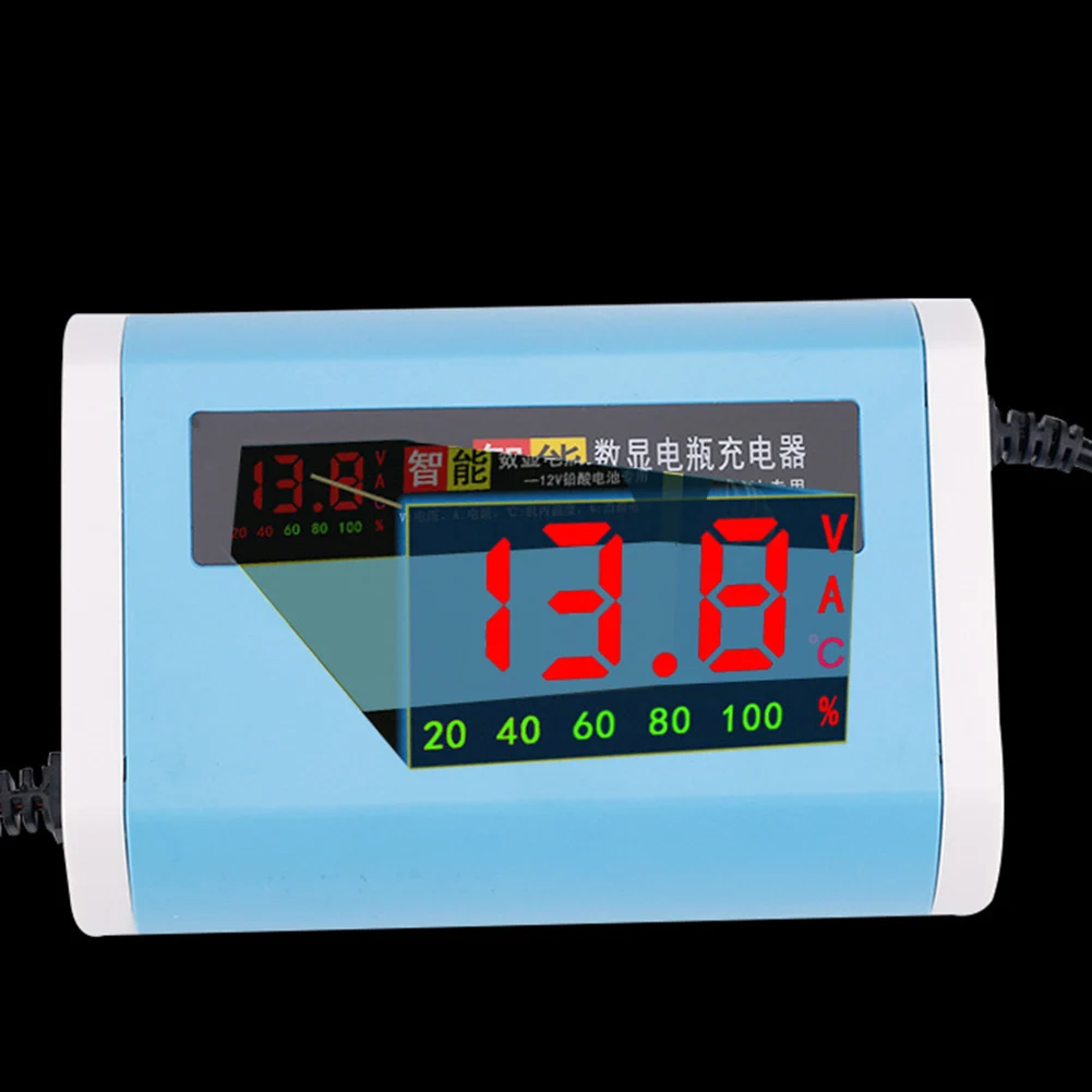 12 V 6A Lcd цифровой дисплей автомобильное зарядное устройство для батареи вольт 20 до