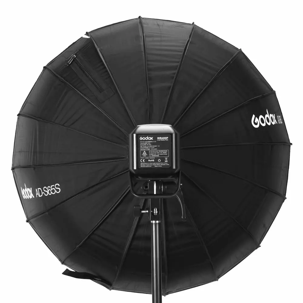Godox 65 см AD S65S встроенный серебристый софтбокс с сотовой сеткой крепление для