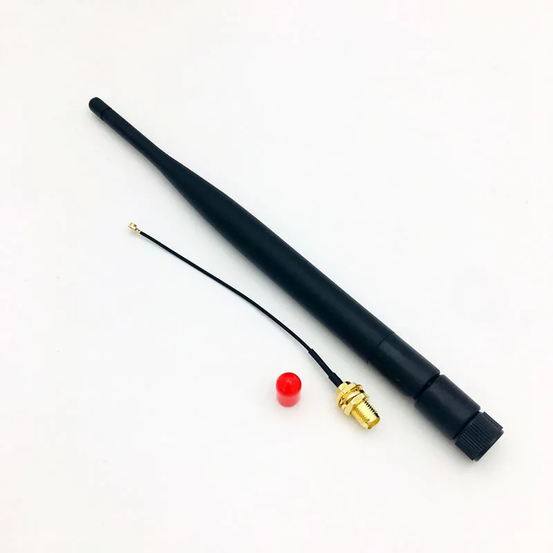 

Антенна wi-fi 2,4G 5dBi Aerial RP-SMA Male 2,4g antena wi-fi antenne wi-fi роутер + 20 см PCI U. FL IPX to SMA