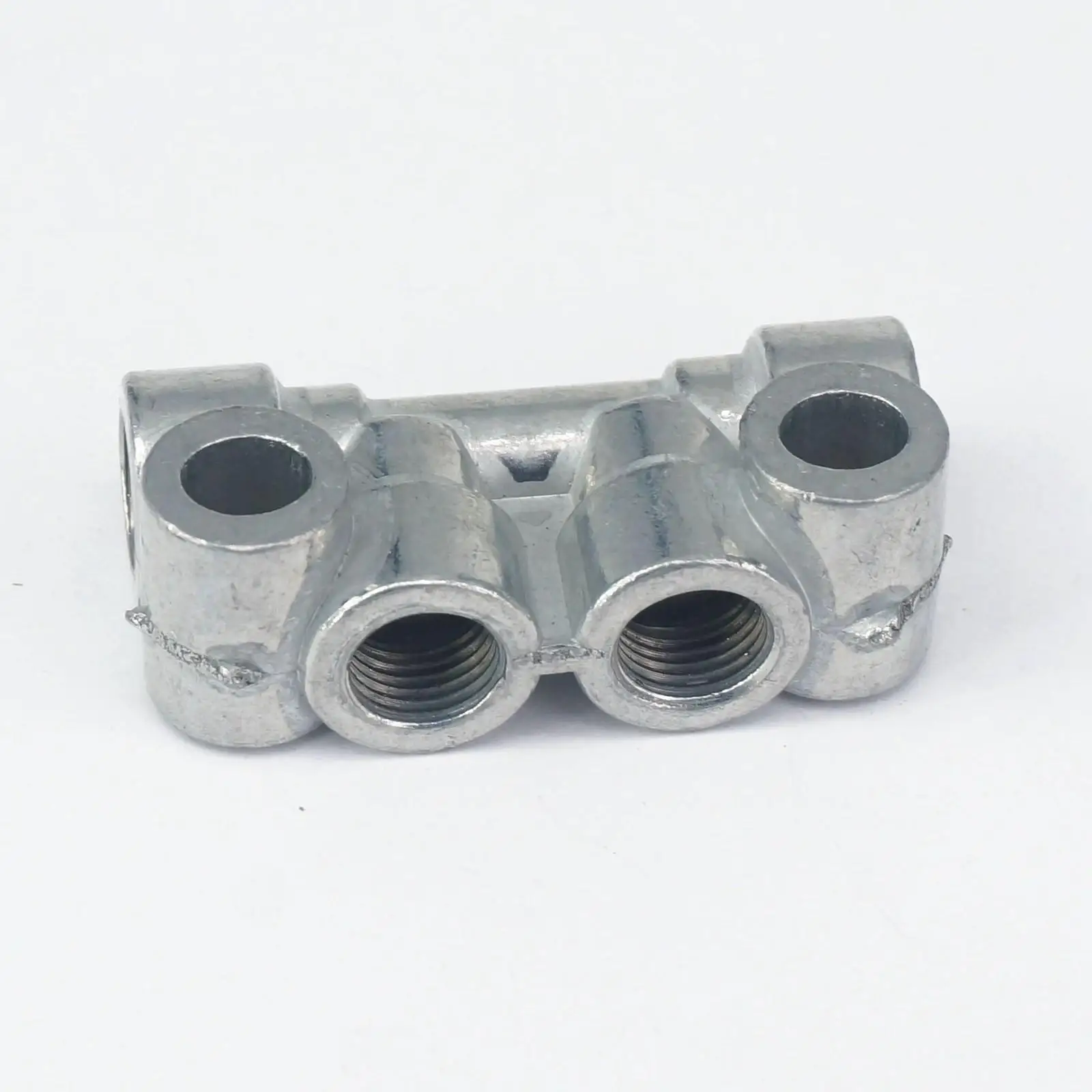 1/8" BSP female Thread 4 way Aluminum Lube Oil Piston Distributor Value Manifold Block for centralized lubrication system