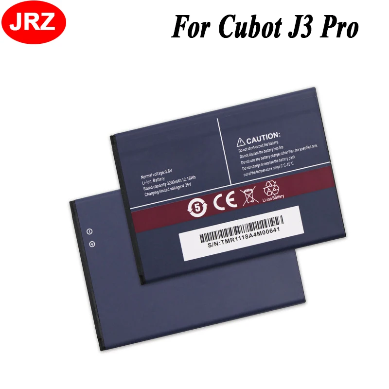 JRZ для телефона Cubot J3 Pro аккумулятор 3200 мАч Высокая емкость 3 8 в высокое качество