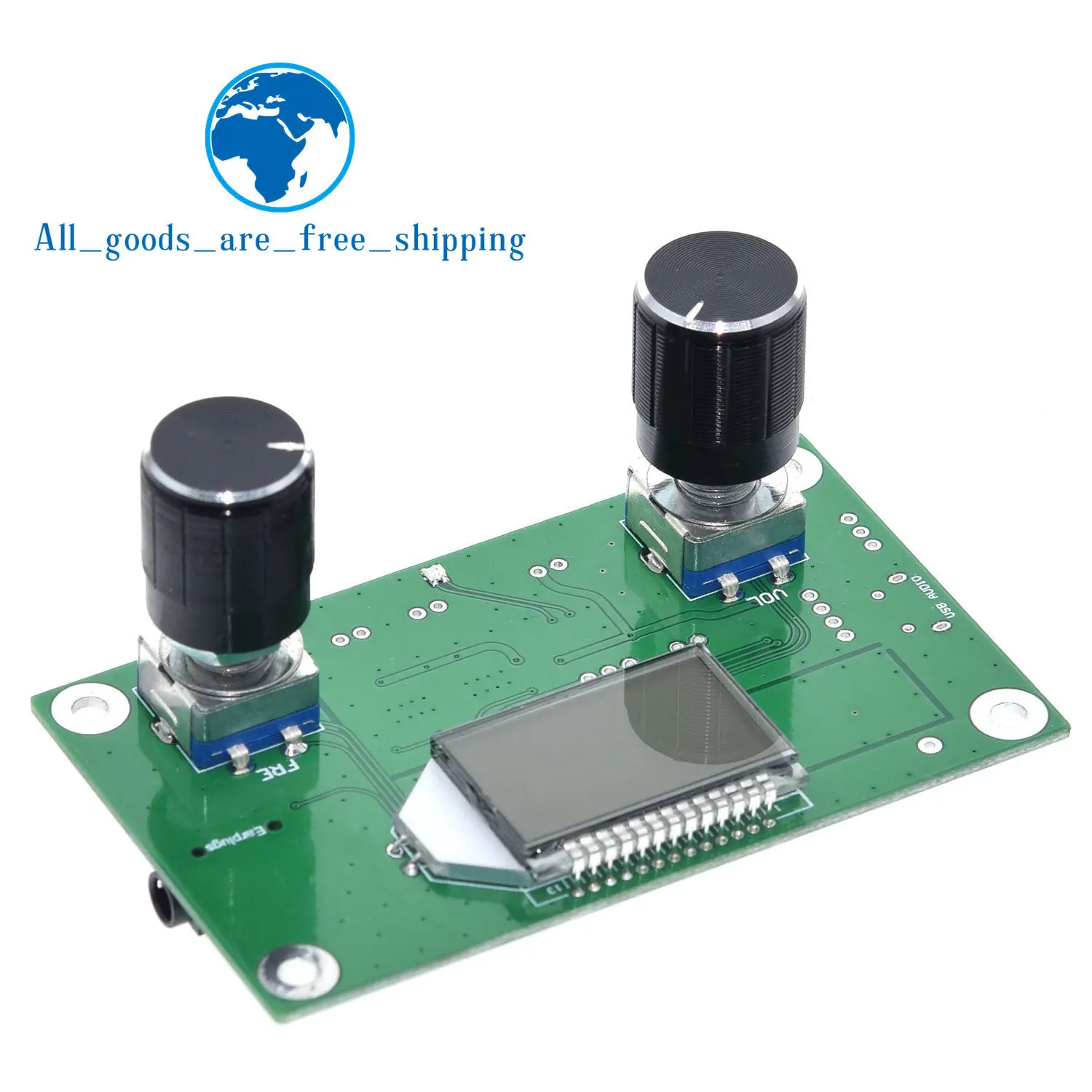 FM РАДИО ПРИЕМНИК МОДУЛЬ ЧАСТОТНОЙ МОДУЛЯЦИИ СТЕРЕО ПРИЕМНЫЙ PCB-ПЛАТА С ТИХИМ ЖИДКИМ КРИСТАЛЛОМ ДИСПЛЕЙ 3-5V ВКЛ.