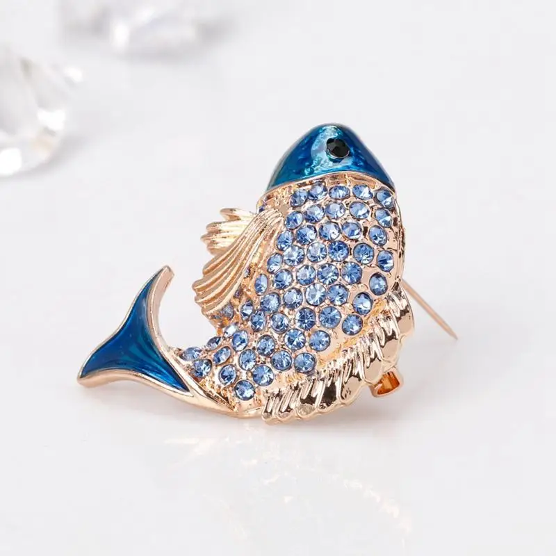 Новая мода западный стиль сплав картина маслом горный хрусталь брошь булавка