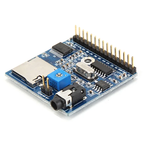 1 шт. плата модуля распознавания голоса CLAITE MP3/WAV напоминания для платы Arduino DC 5 В 9