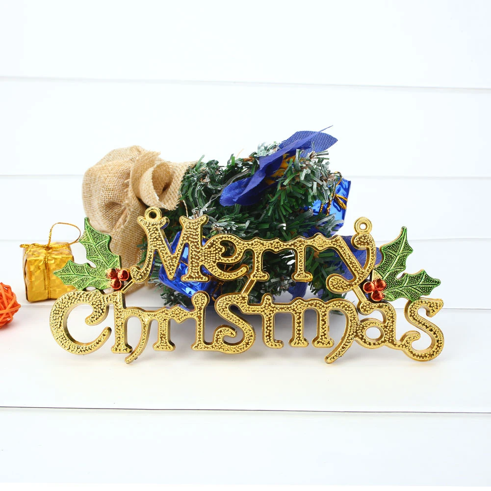 Алфавит подвесные открытки Счастливого Рождества тег пластиковый