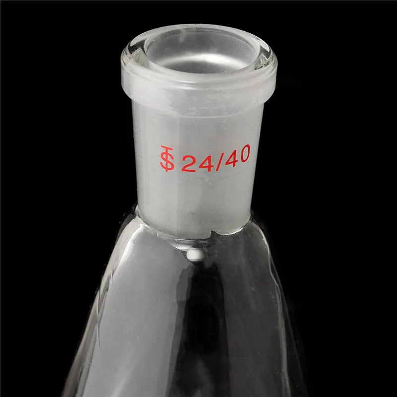 Высокое качество 24/40 1000 мл/1 Л Стеклянная Erlenmeyer фляжка коническая бутылка посуда