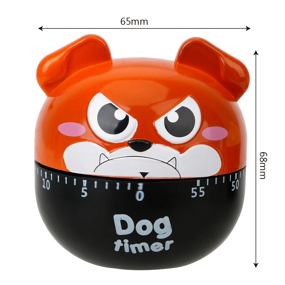 Random Color Cute Dog 55 Minutes Kitchen Timer Cooking Reminders Tools Countdown Alarm Reminder Mechanical | Дом и сад