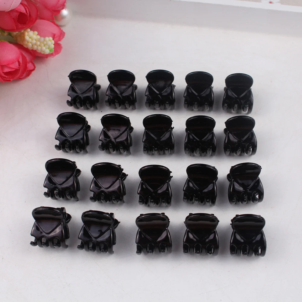 Черный пластиковый зажим для волос (12 шт)| |