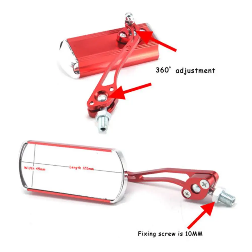 Зеркало заднего вида для велосипедного велосипеда None гибкое безопасное зеркало
