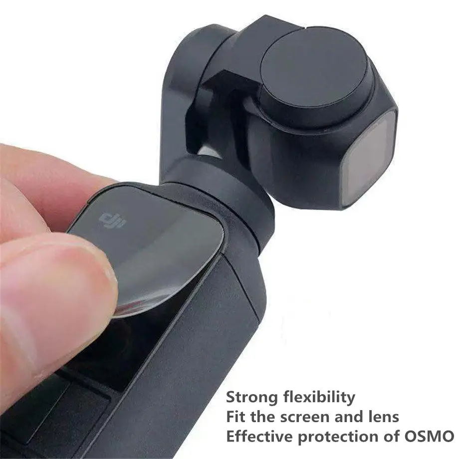 FOR DJI OSMO Pocket 3+3pcs/Lot Screen Film Camera Lens Protective + Quick-release Expansion module for POCKET | Электроника