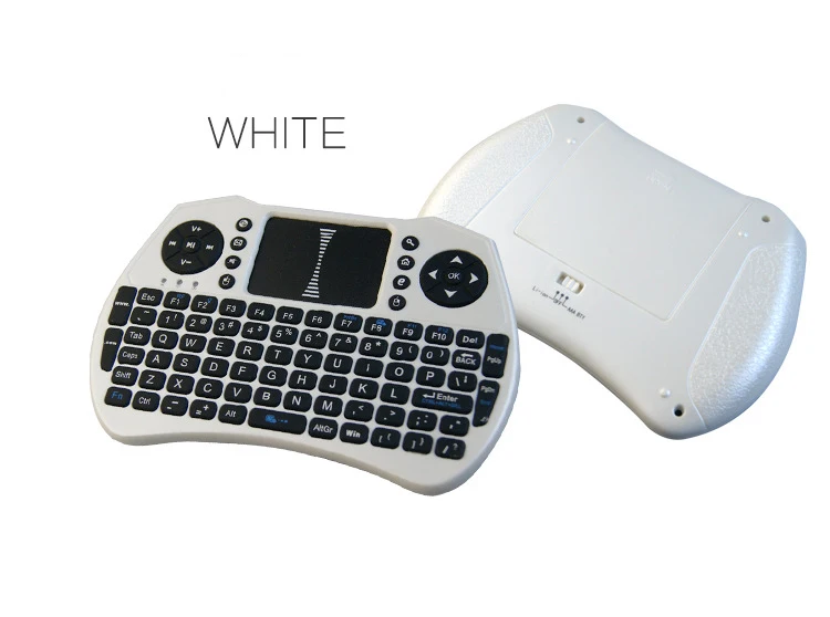 Мини клавиатура беспроводная с зеленой подсветкой 2 4 ГГц английская и Русская