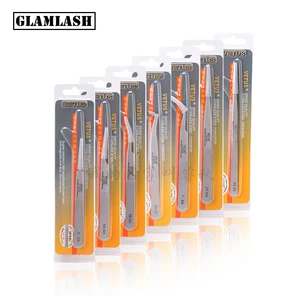 Пинцет для наращивания накладных ресниц VETUS SA, гиперфиновые антимагнитные щипцы из нержавеющей стали для бровей Пинцет для объемных ресниц