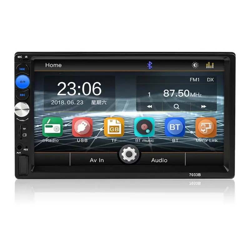 7033B Car Stereo Radio 2 Din Mp5 Player Mirrorlink Android 2Din 7 Inch Press Screen Hd Bluetooth Multimedia Autoradi |