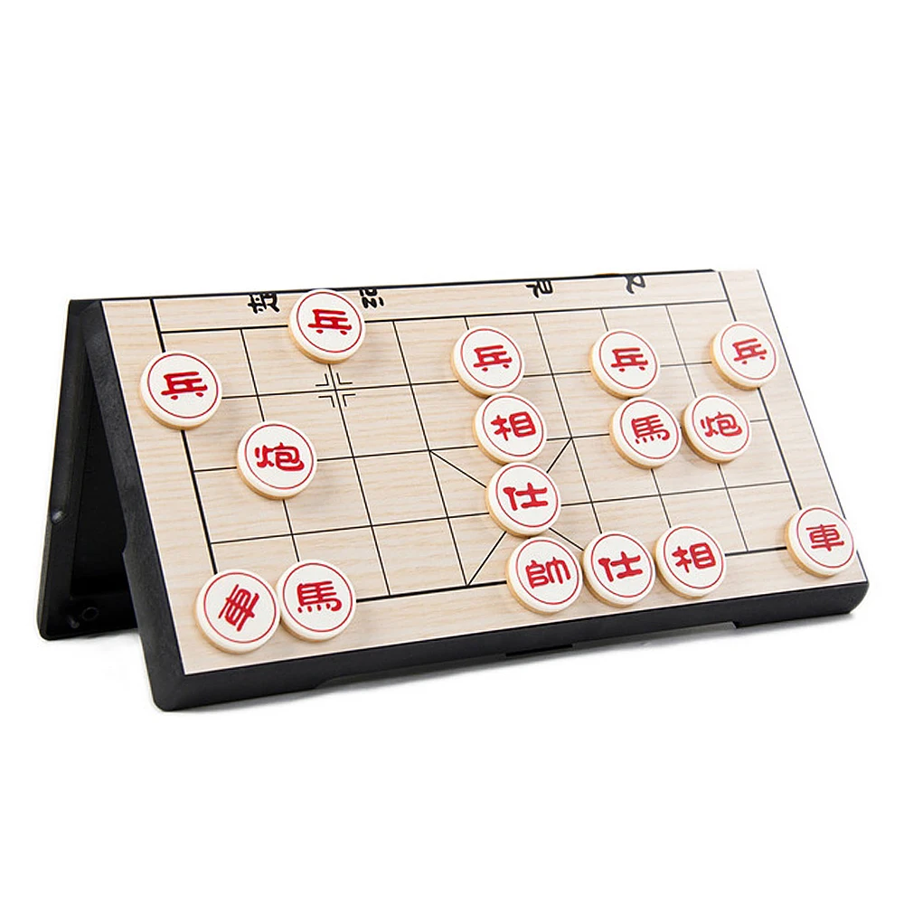 Складные шахматные настольные игры Xiangqi китайский Шахматный набор с 32 магнитными