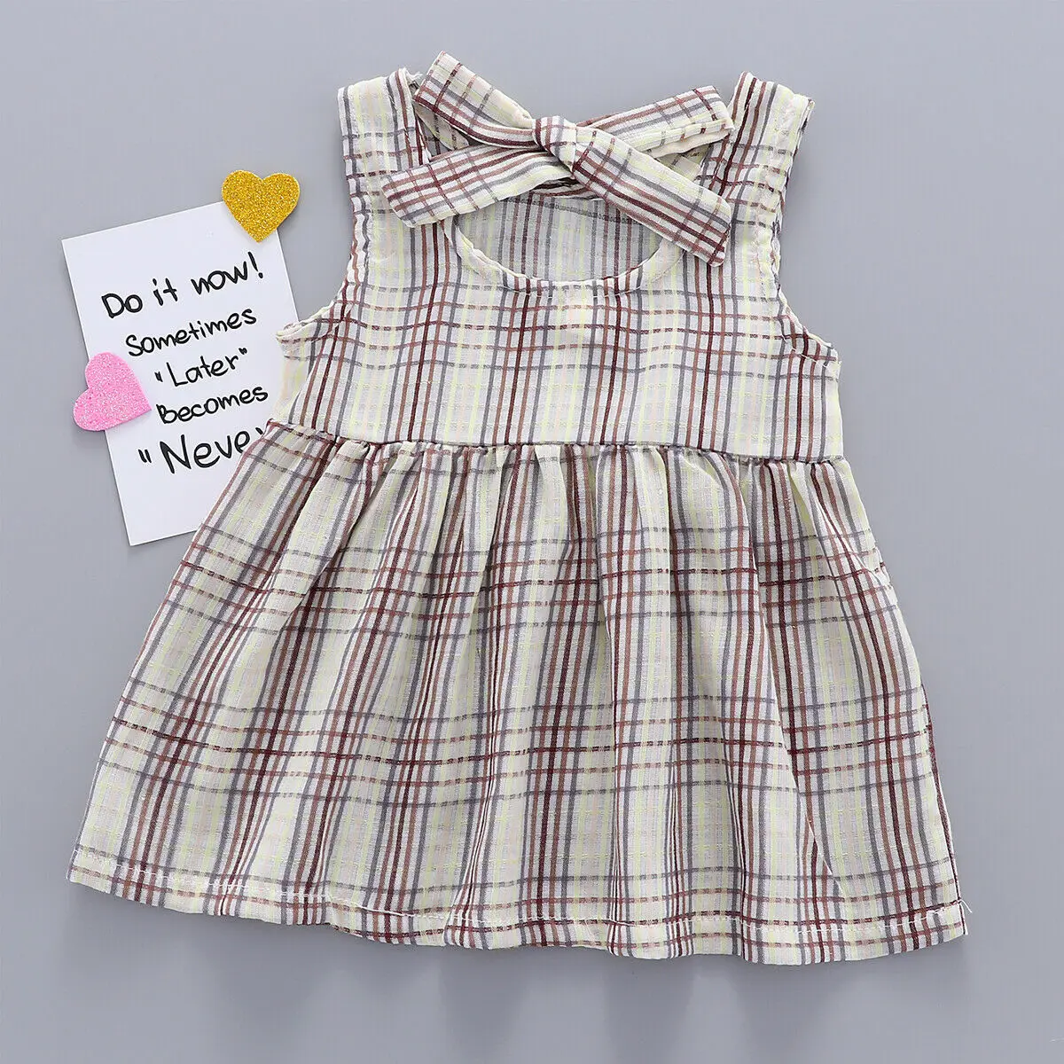 2019 New Summer Kids Baby Girl Sleeveless Strip A-line Dress Casual Holiday Sundress Clothes | Детская одежда и обувь