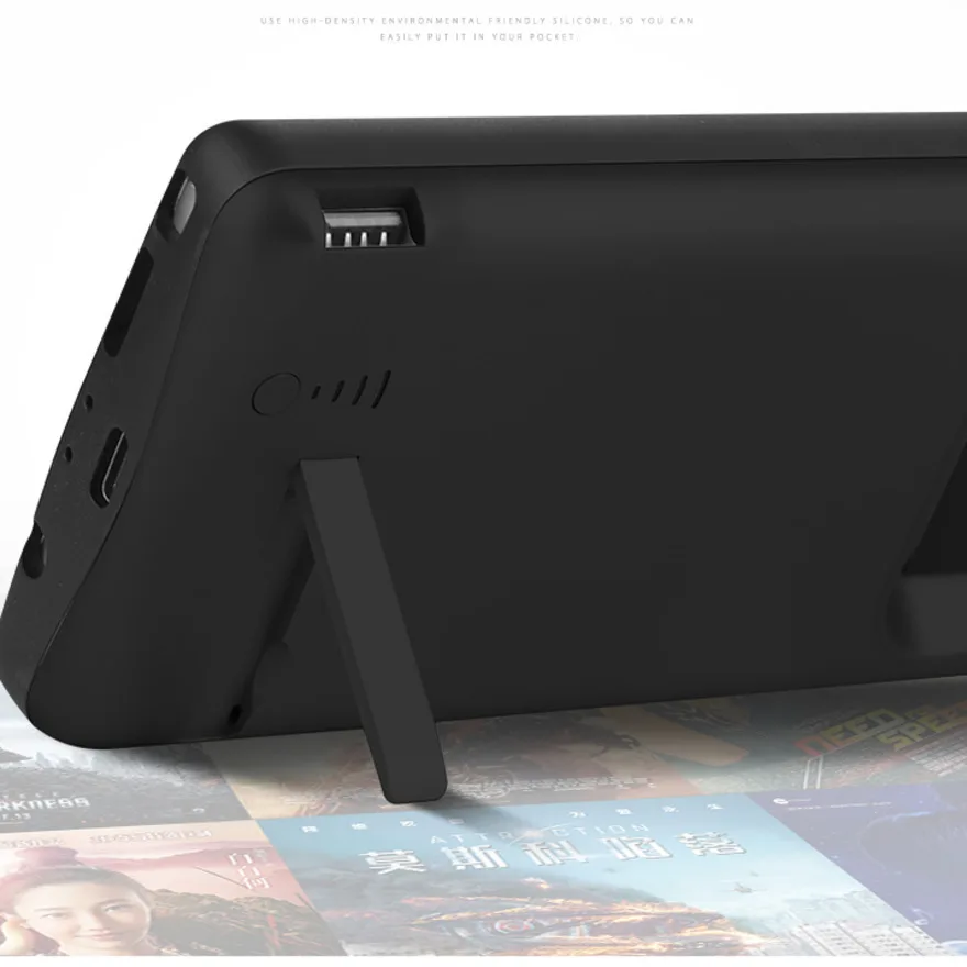 Мода 5000 mAh power Bank тонкая батарея зарядный чехол для samsung Galaxy Note 9 защитный резервный