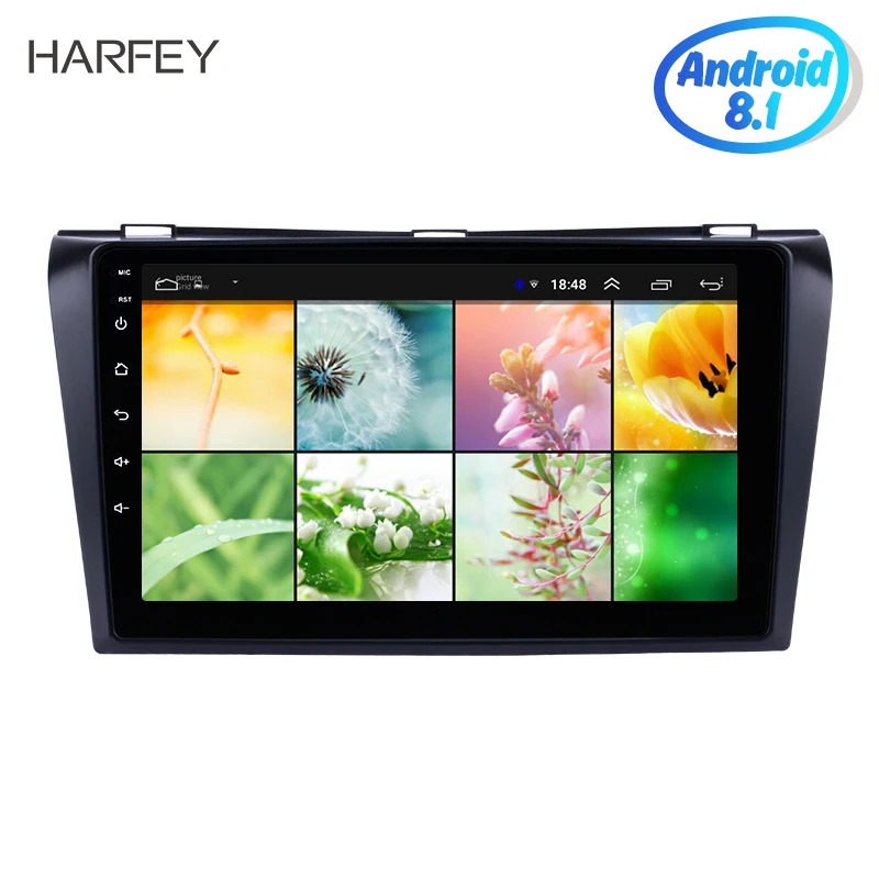 Автомагнитола Harfey мультимедийный проигрыватель с 9 дюймовым экраном Android 8 1 2din GPS