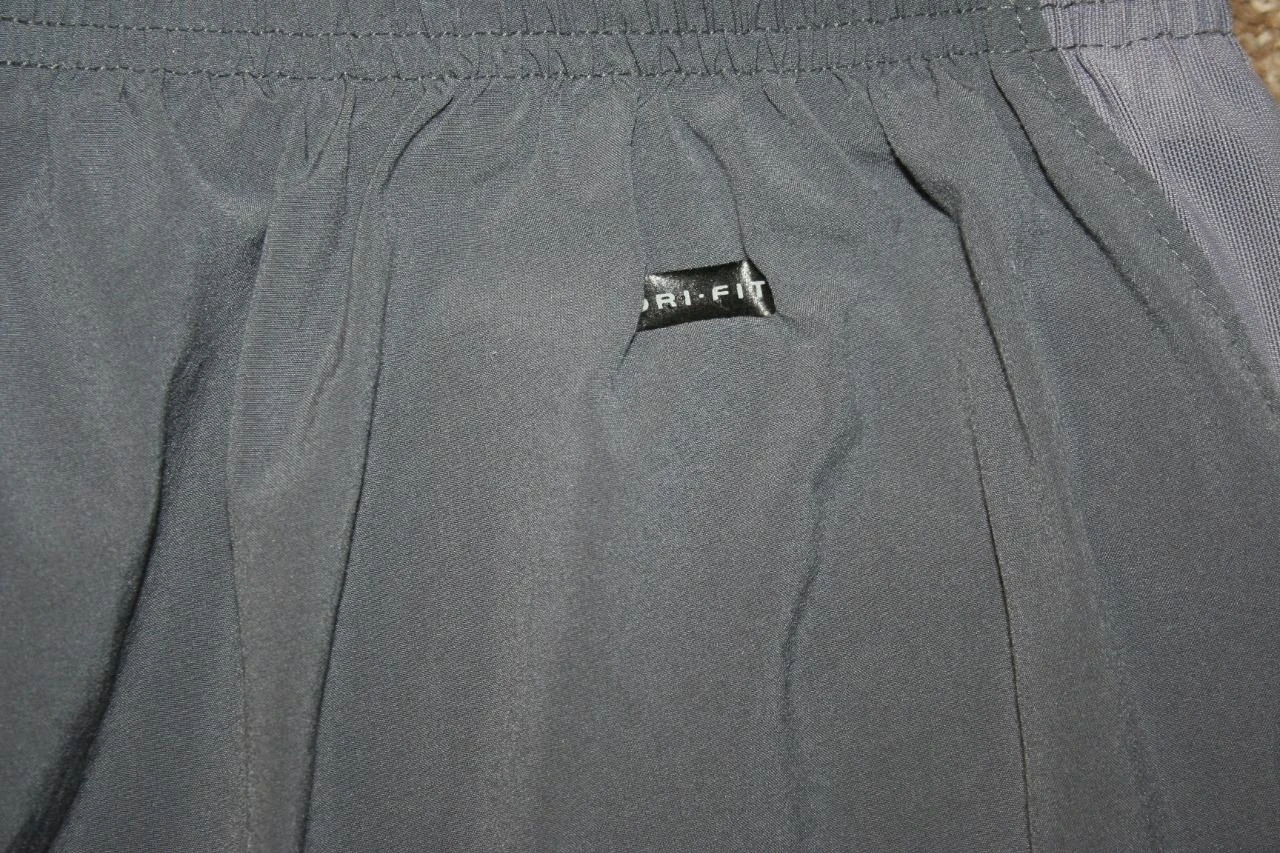 NIKE DRI-FIT мужские XL выстроились шорты для бега упражнения серый тренажерный зал