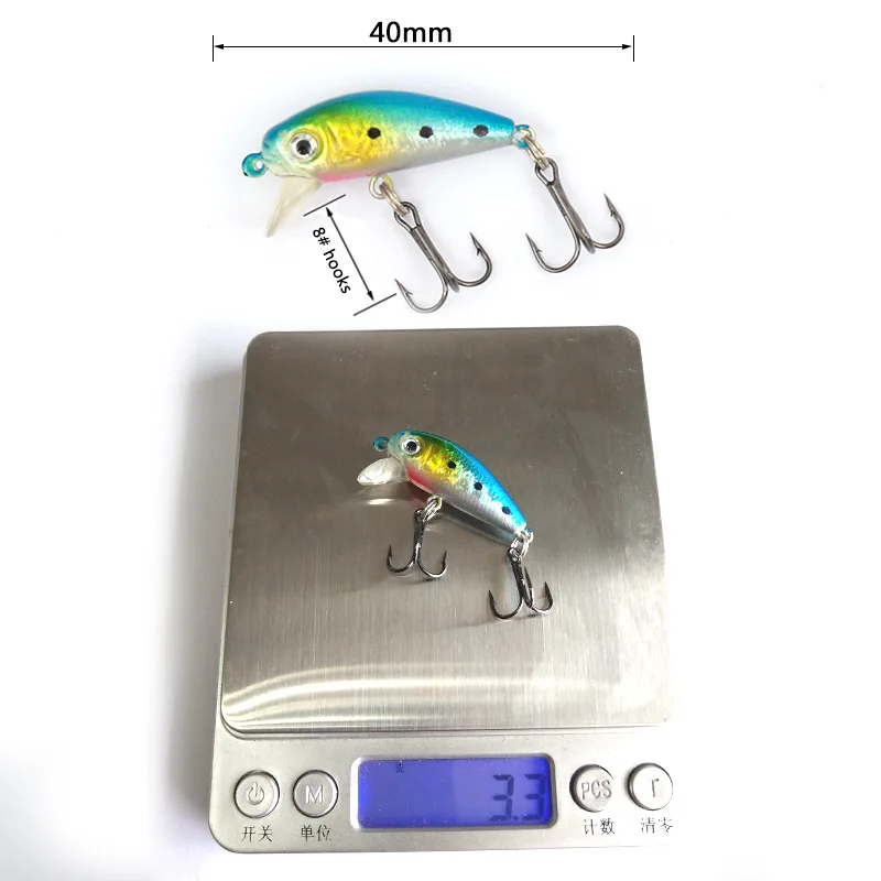 10pcs 4g 3.5cm fishing lures hard bait tackle artificial mini lure crankbait isca de pesca wobblers swim | Спорт и развлечения