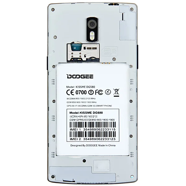 DOOGEE DG580 5 ''Android 4 3g смартфон с MTK6582 1. Гц ядра 1 ГБ Оперативная память 8 GB Встроенная