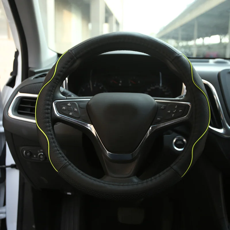 Защитный чехол для рулевого колеса 38 см из искусственной кожи аксессуары Ford C Max