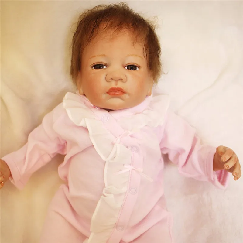 Кукла Reborn otarddoll Boneca 18 дюймов 45 см мягкая силиконовая кукла Реалистичная Bebe для