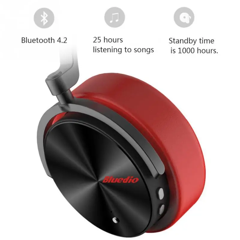 Bluedio T5 наушников оголовье Active Шум отмена Беспроводной Bluetooth наушники Портативный