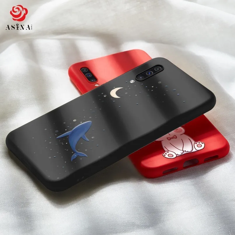 Space Planet Case For Samsung A50 3D Relief Cute Animal Cover Galaxy A30 A6 A7 A8 Plus 2018 Shockproof Bumper Rabbit |