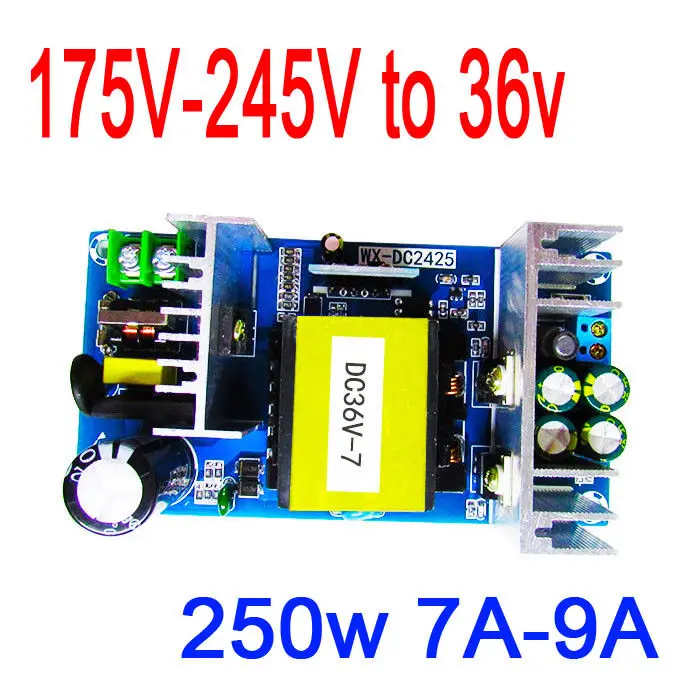 

Преобразователь переменного тока 220 в 240 В в 36 В 7A 250 Вт, Инверторные промышленные модульные платы двигателя для усилителя
