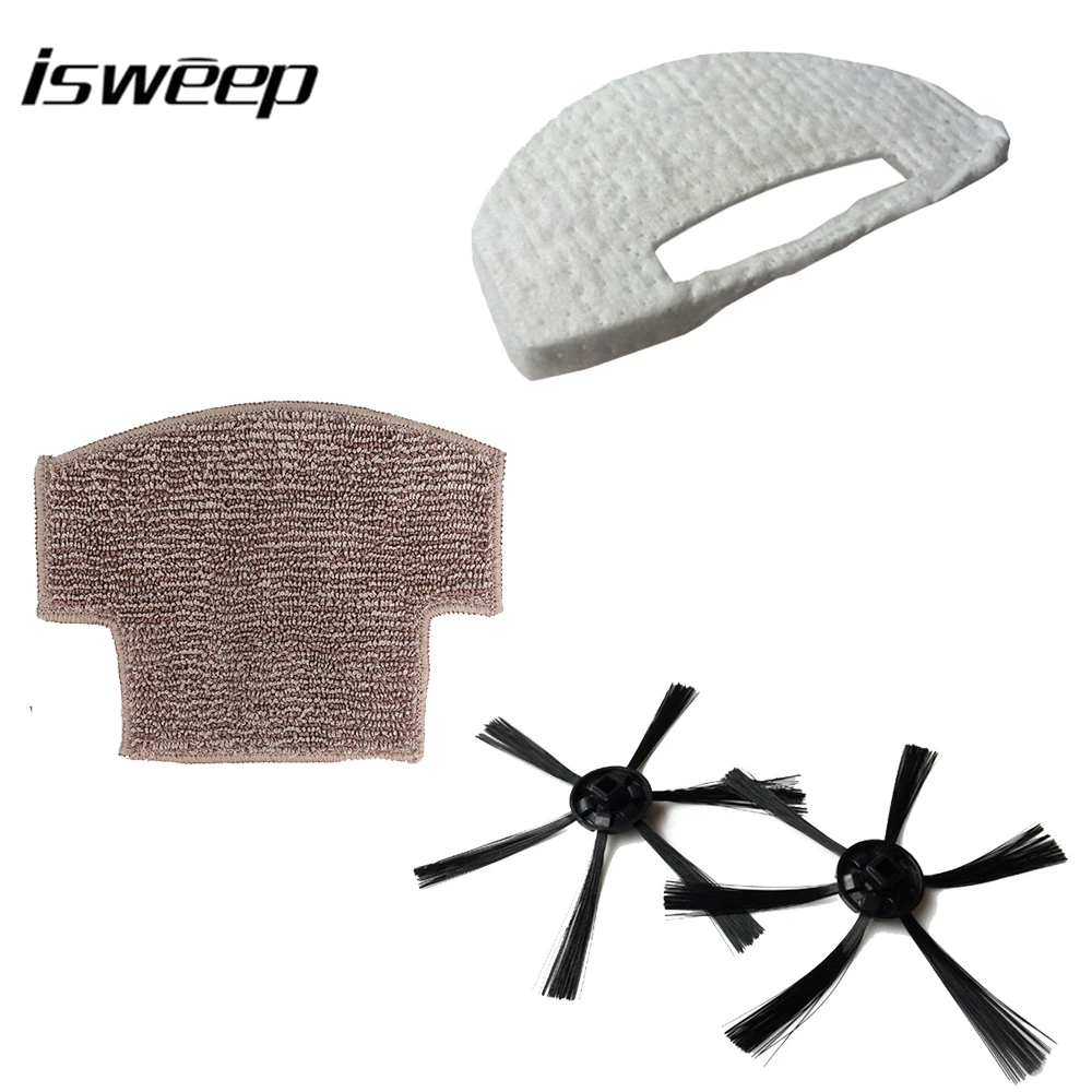 ISWEEP S320 2 шт. боковая щетка + 1 фильтр Швабра сменный комплект для Запчасти