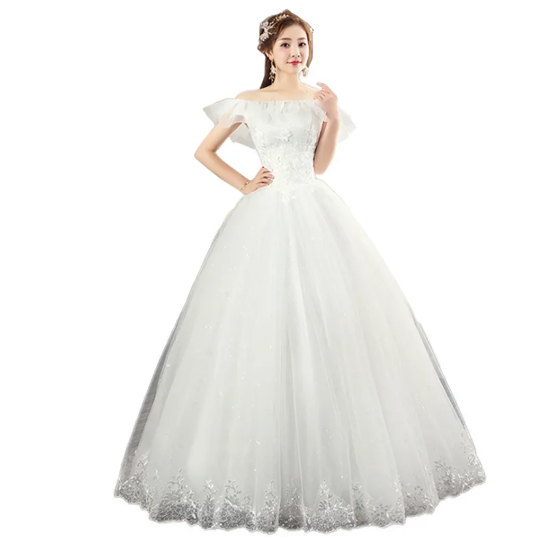 

Popodion wedding dress lace bride dress mariage vestido de noiva N1020