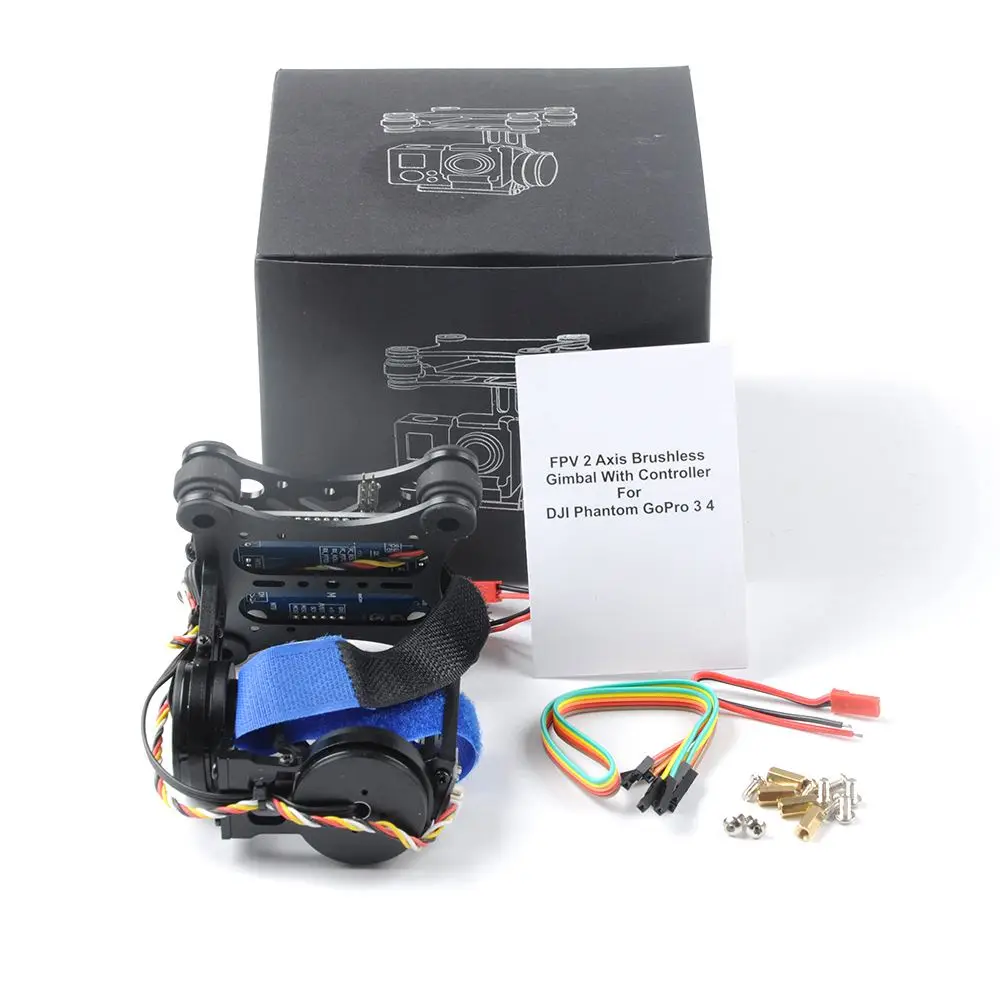 2 оси 2D бесщеточный карданный для камеры Gopro SJCAM XIAOMI YI Экшн камера Eken F450 F550 S500 FPV