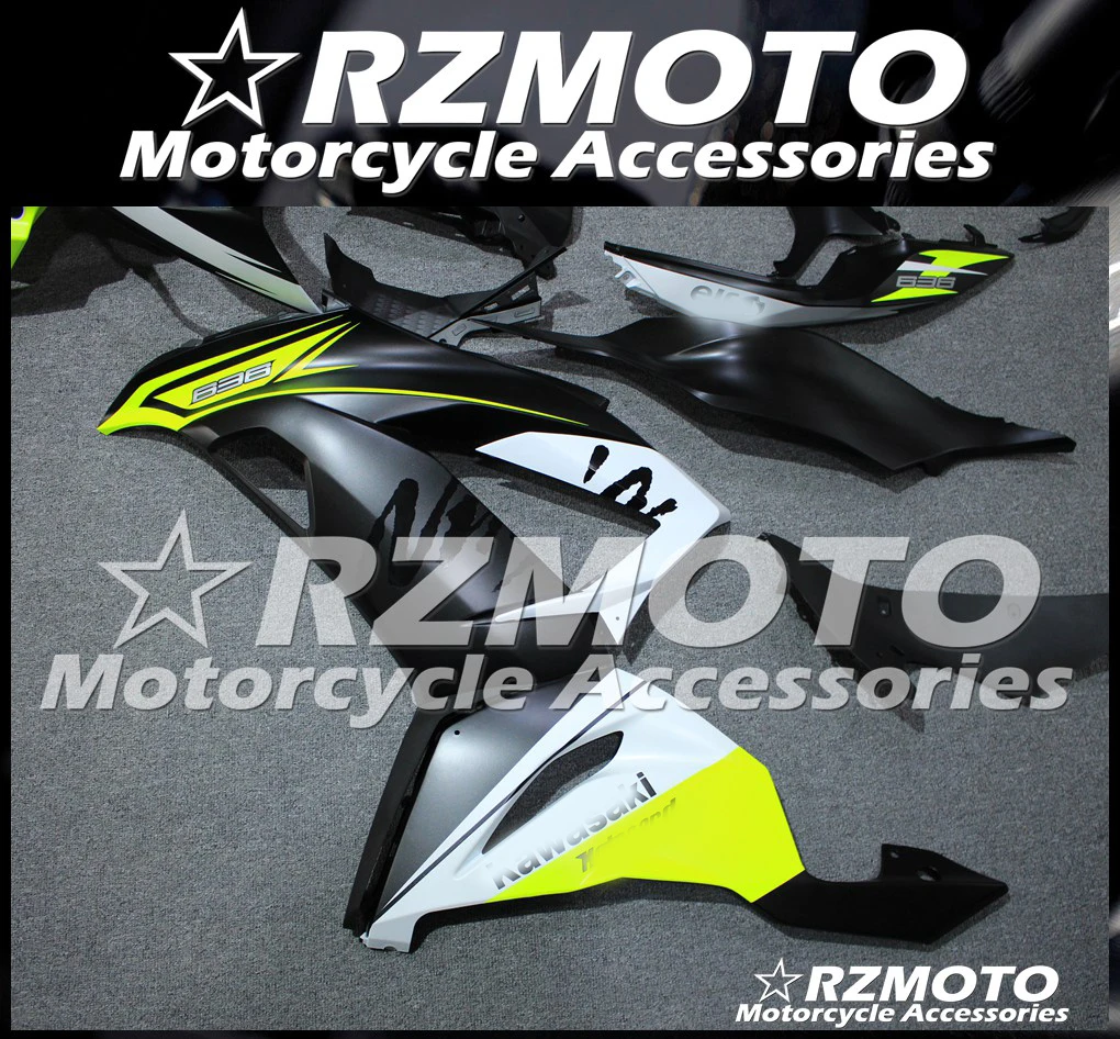 ABS обтекатель кузова комплект пригодный для Kawasaki Ninja ZX6R ZX6RR 13 14 15 16 17 18 ZX-6R ZX636 ZX 6R ZX6 R