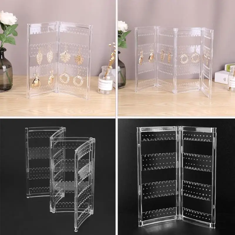 Creative Screen Earring Ear Stud Display Rack Jewelry Organizer Stand Shelf | Украшения и аксессуары