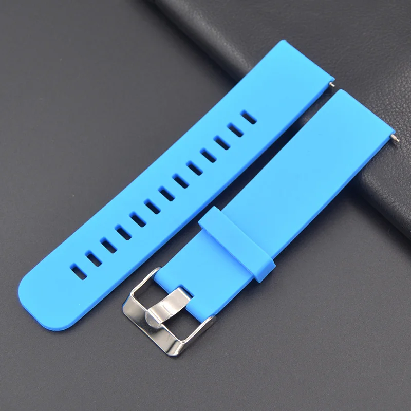 2020 новинка моды - Силиконовый ремешок для часов Generic Watchband, Водонепроницаемый ремешок шириной 18 мм, 20 мм, 22 мм для брендовых часов на.