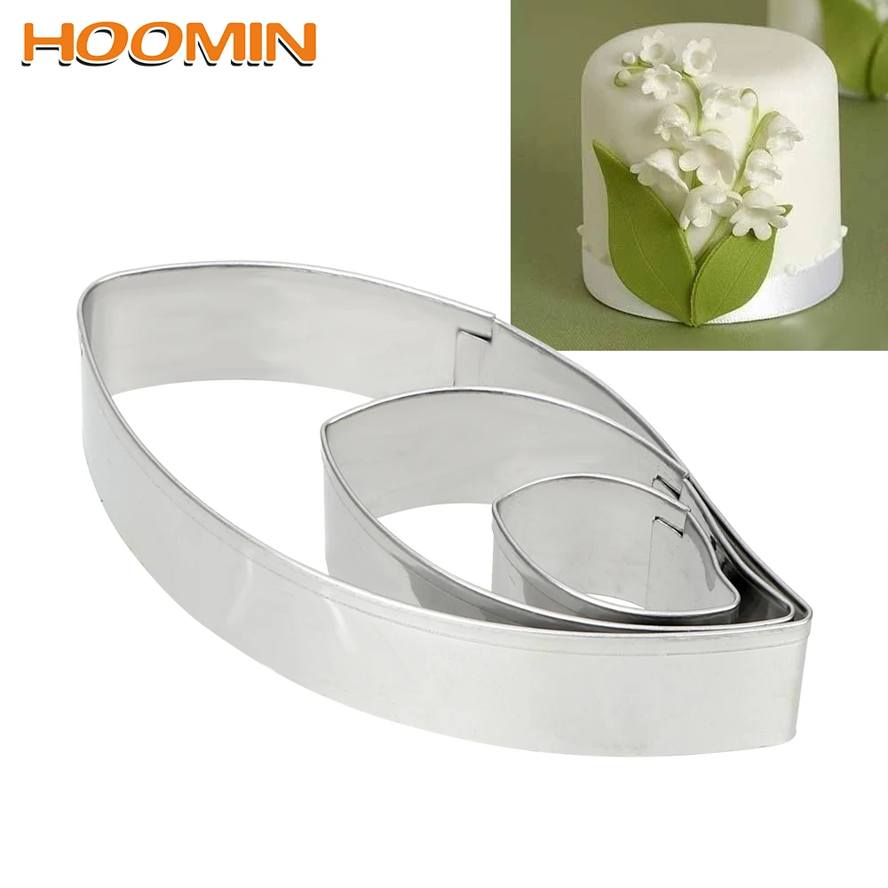 HOOMIN 3 шт./компл. лист Форма для приготовления печенья Fondant (сахарная) Формы выпечки