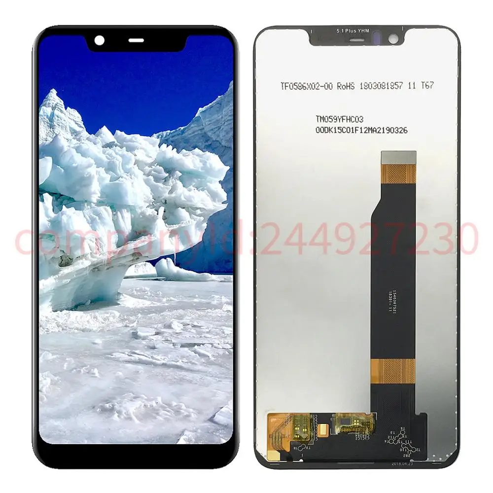 Для Nokia 5 1 Plus TA-1102 TA-1105 TA-1108 TA-1109 TA-1112 TA-1120 X5 экран ЖК-дисплей дигитайзер сенсорные