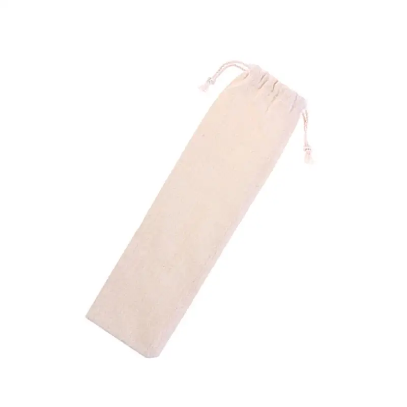 Durable Pouch Bag Drawstring Straw Carrying Straws Case for Cutlery Fork Spoon | Дом и сад