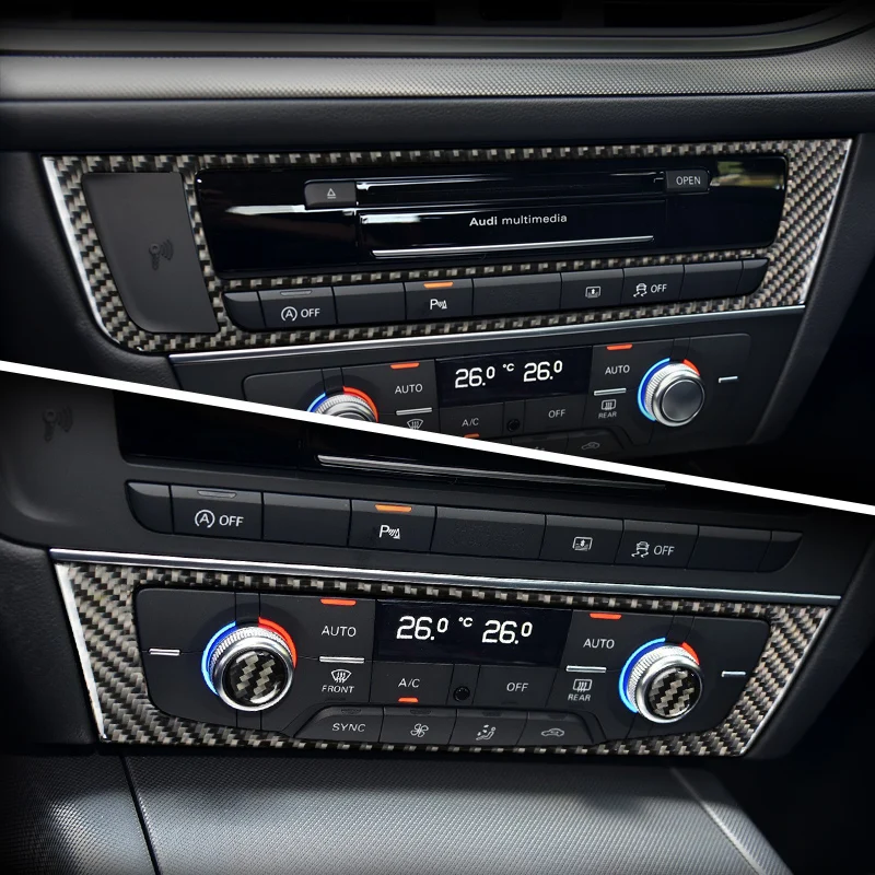 Аксессуары для Audi A6 C7 внутренняя отделка из углеродного волокна кондиционер CD