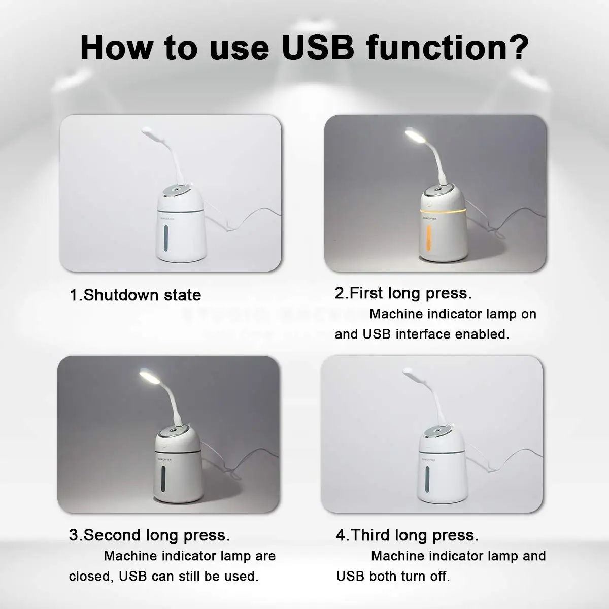 Новый мини-увлажнитель-с USB вентилятором светодиодный светильник для спальни